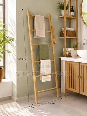Bamboo Ladder Towel Holder