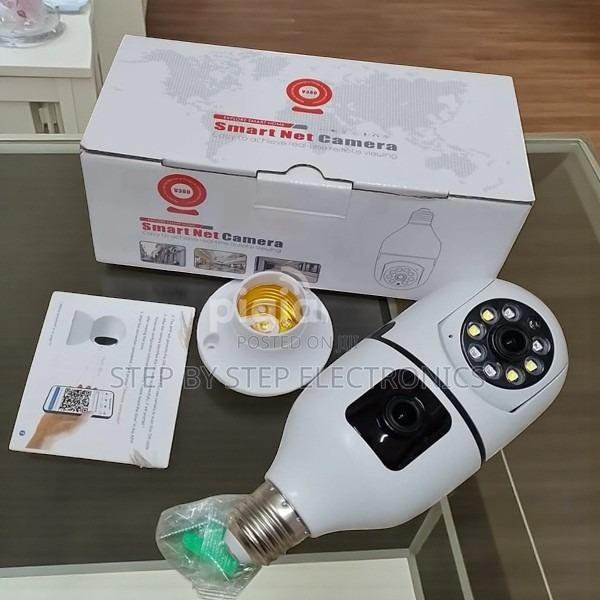 Smart Pan Tilt Zoom Dual Lens PTZ WiFi Bulb Security Camera