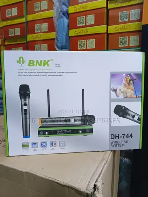 Take the Stage: BNK DH-744 High-Fidelity Wireless Microphone Set