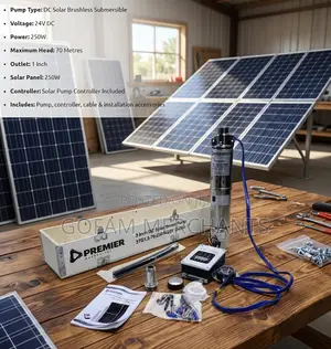 Premiere 250W Premier Solar DC Submersible Pump – 70M