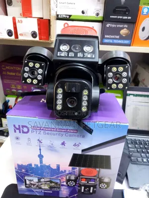 Solar-Powered 4G Triple-Lens PTZ Security Camera (V380 Pro) Outdoor