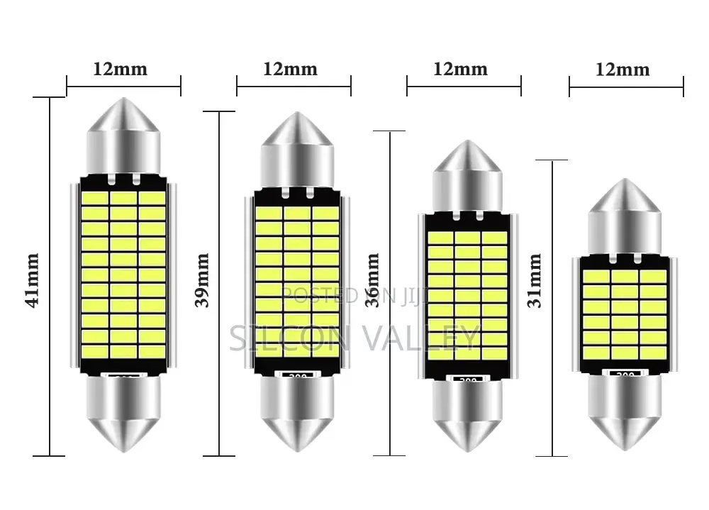 Dome 3014 LED Car Interior Reading Lamps