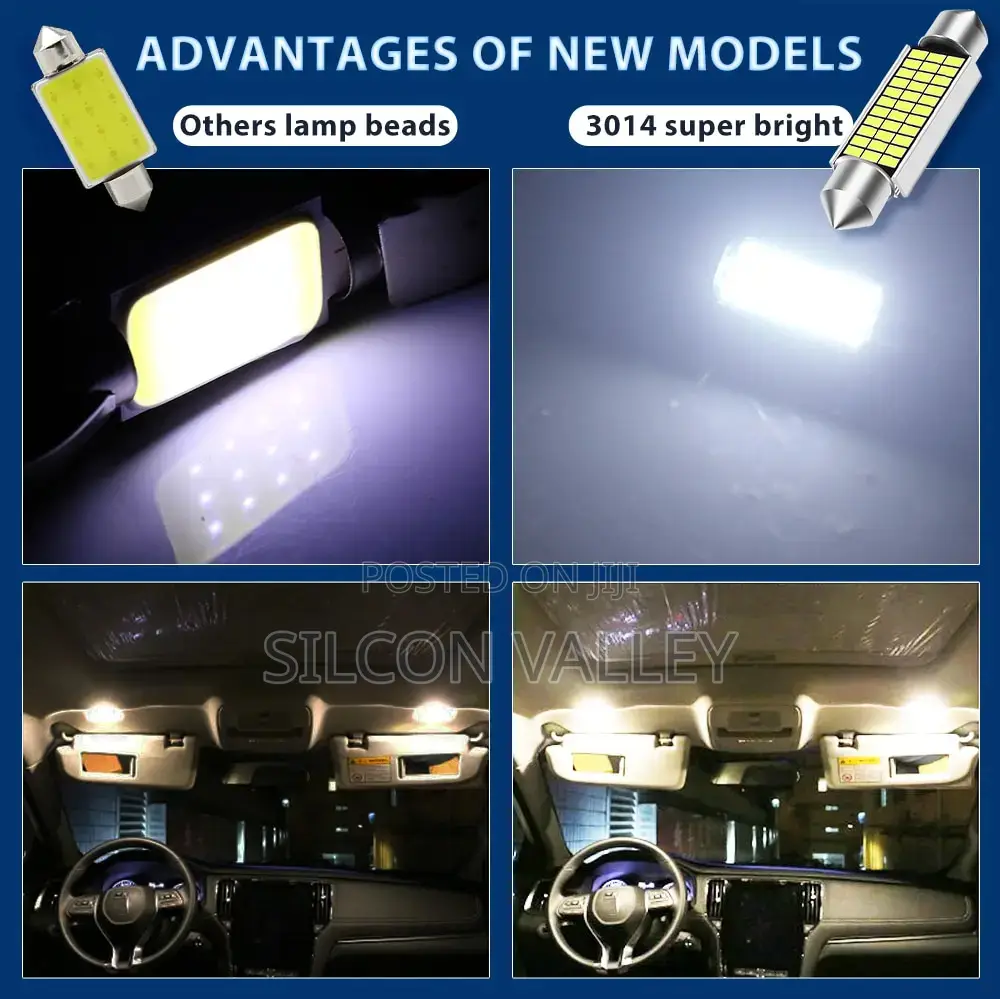 Dome 3014 LED Car Interior Reading Lamps