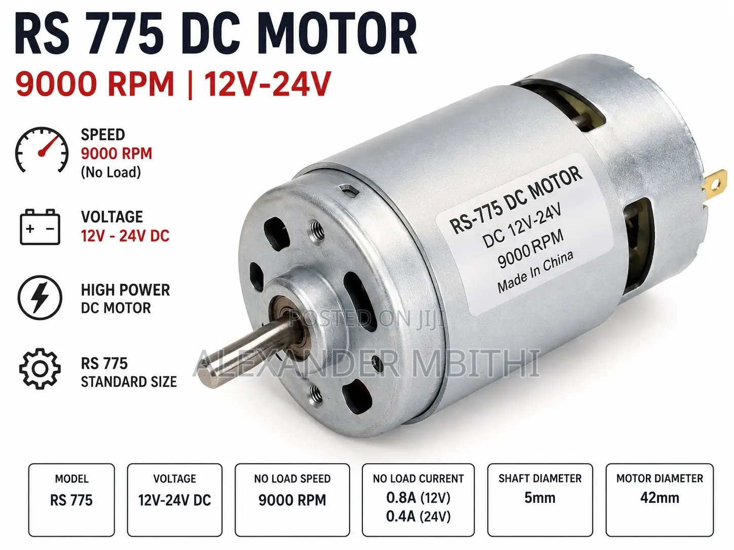 Rs775 DC Motor