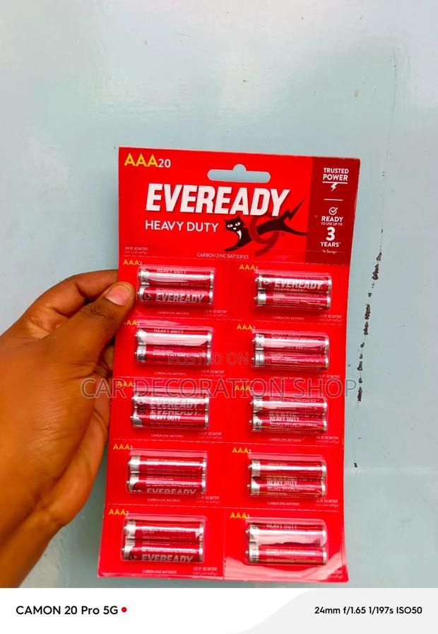 AAA Eveready Batteries 1.5v Non Rechargeable Batteries