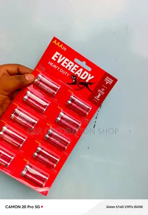 Eveready AAA Batteries 10pars Pack Used to Power Drain Devices