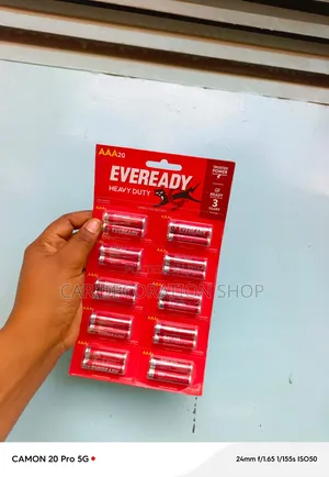 Eveready AAA Batteries 10pars Pack Used to Power Drain Devices