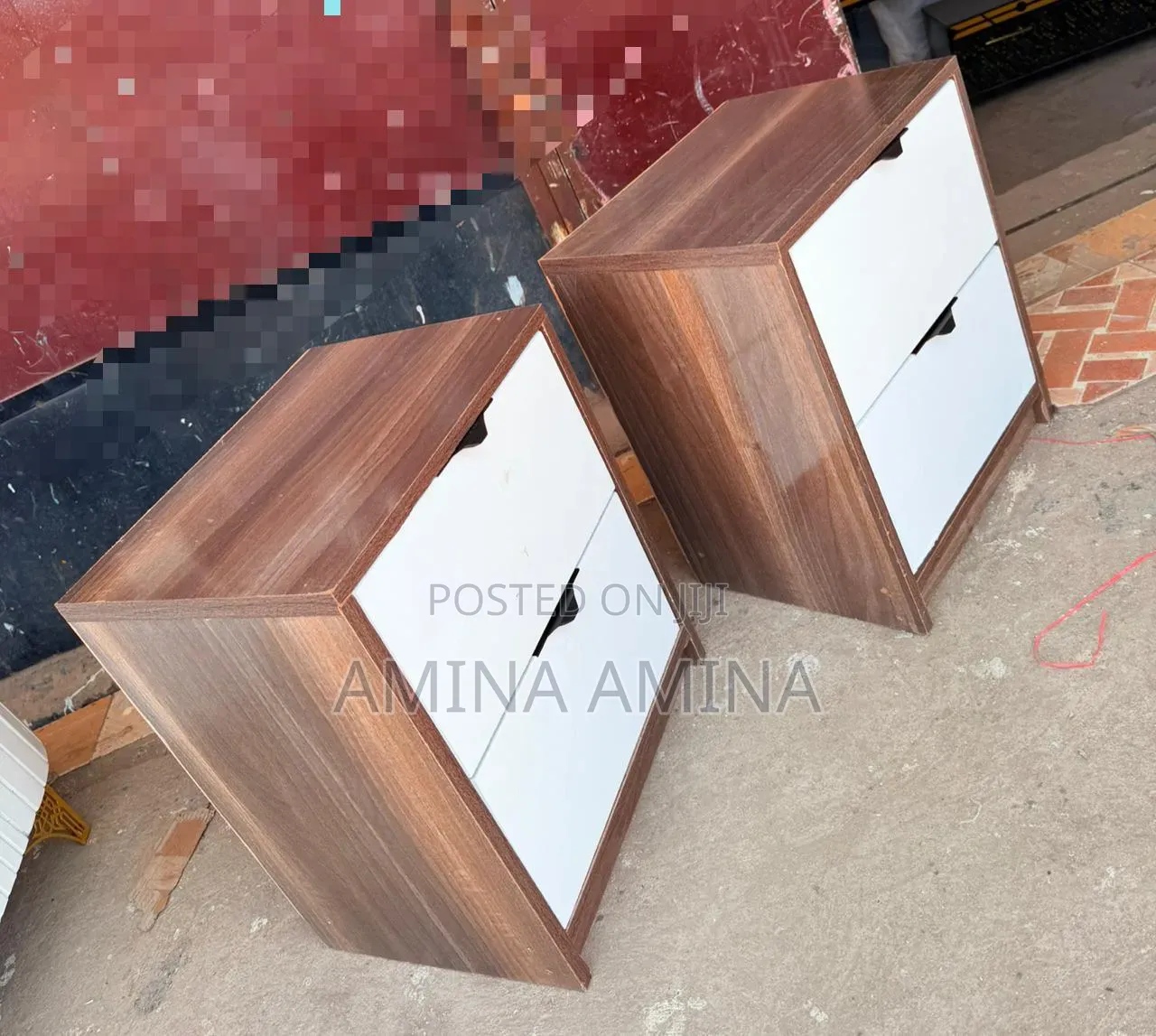 Double Drawer Bed Side Drawer