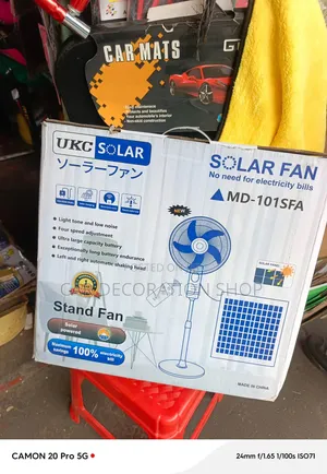 16" Low Noise Automatic Left-Right Rotation Remote Control Solar Fan