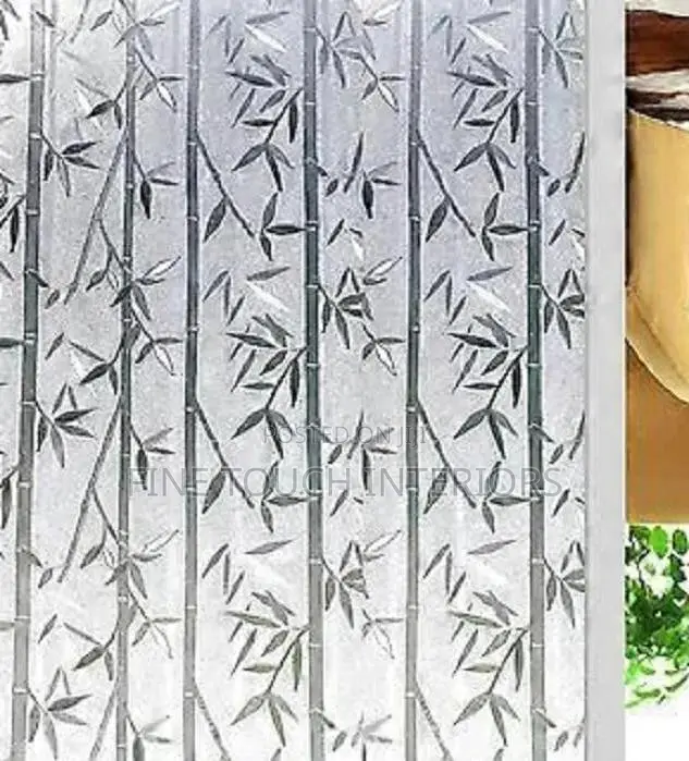 Frosted Window Privacy Sticker – Decorative Film for Home & Office
