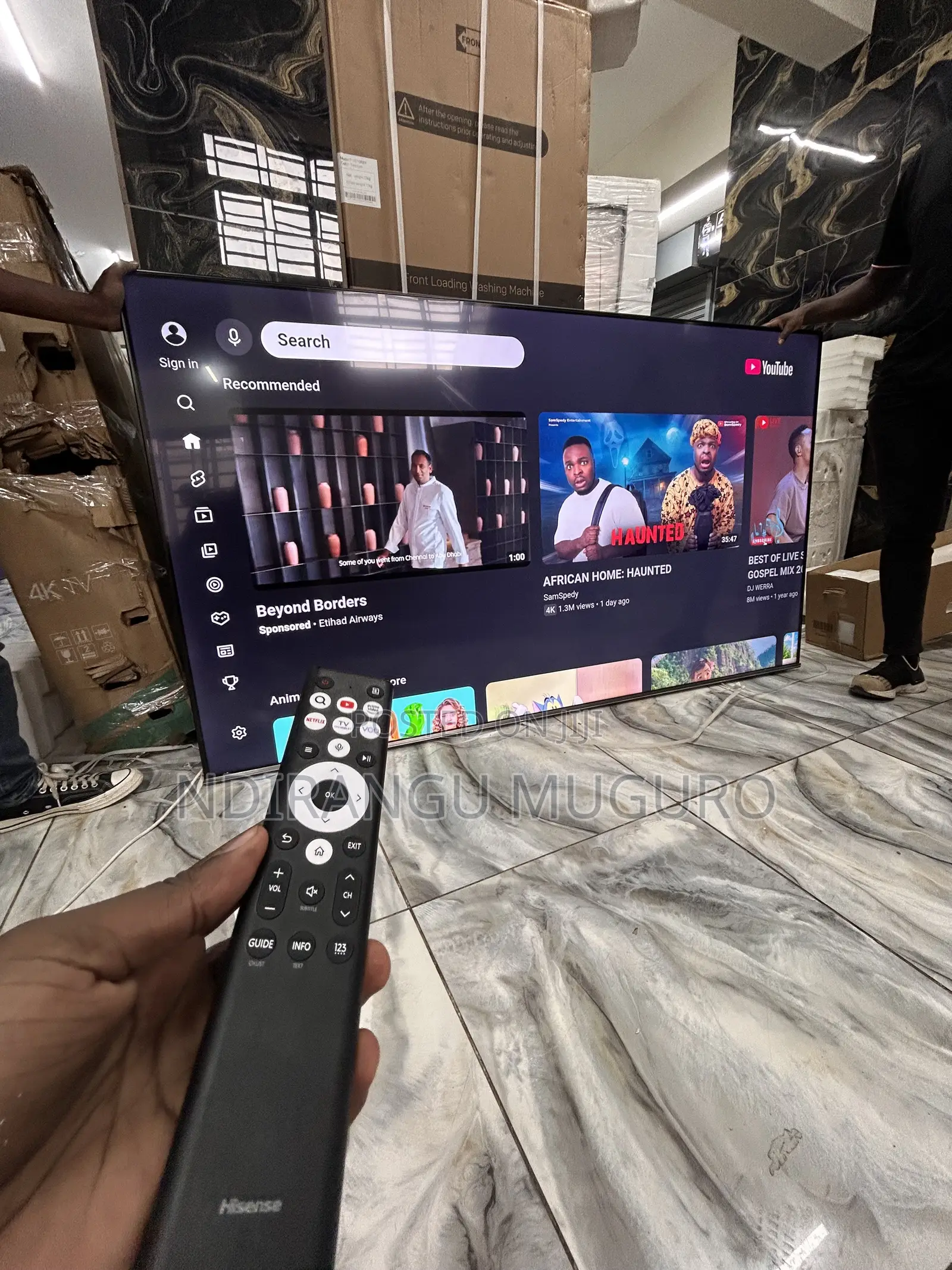 85inch Hisense 4k Uhd Smart Frameless TV