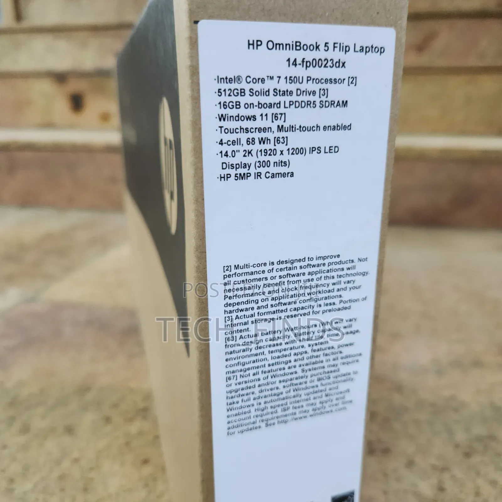 New Laptop HP OmniBook 5 Flip 14-fp0023dx 16GB Intel Core 7 SSD 512GB