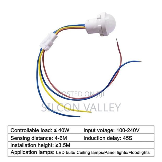 PIR Infrared Motion Sensor LIGHT Smart Switch Module FOR 250V AC - thumbnail 3