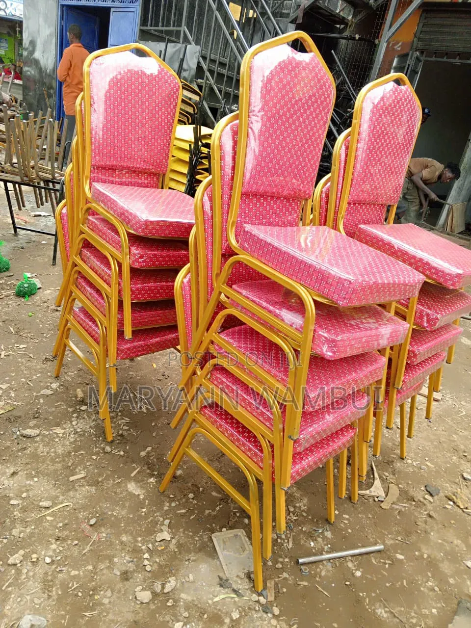 Red Conference  Chairs or Church Chairs