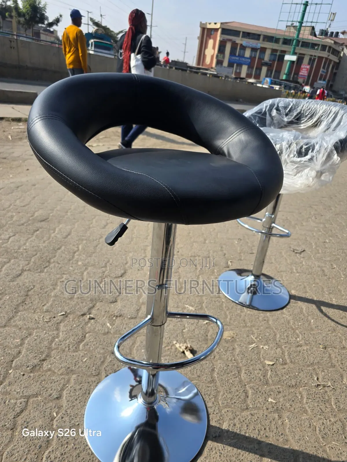 Modern Adjustable Height Bar Stool