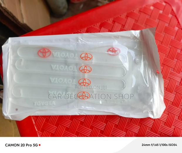 Transparent/Clear Branded Toyota Door Handle Bowl Sticker Self Adhesiv - thumbnail 3