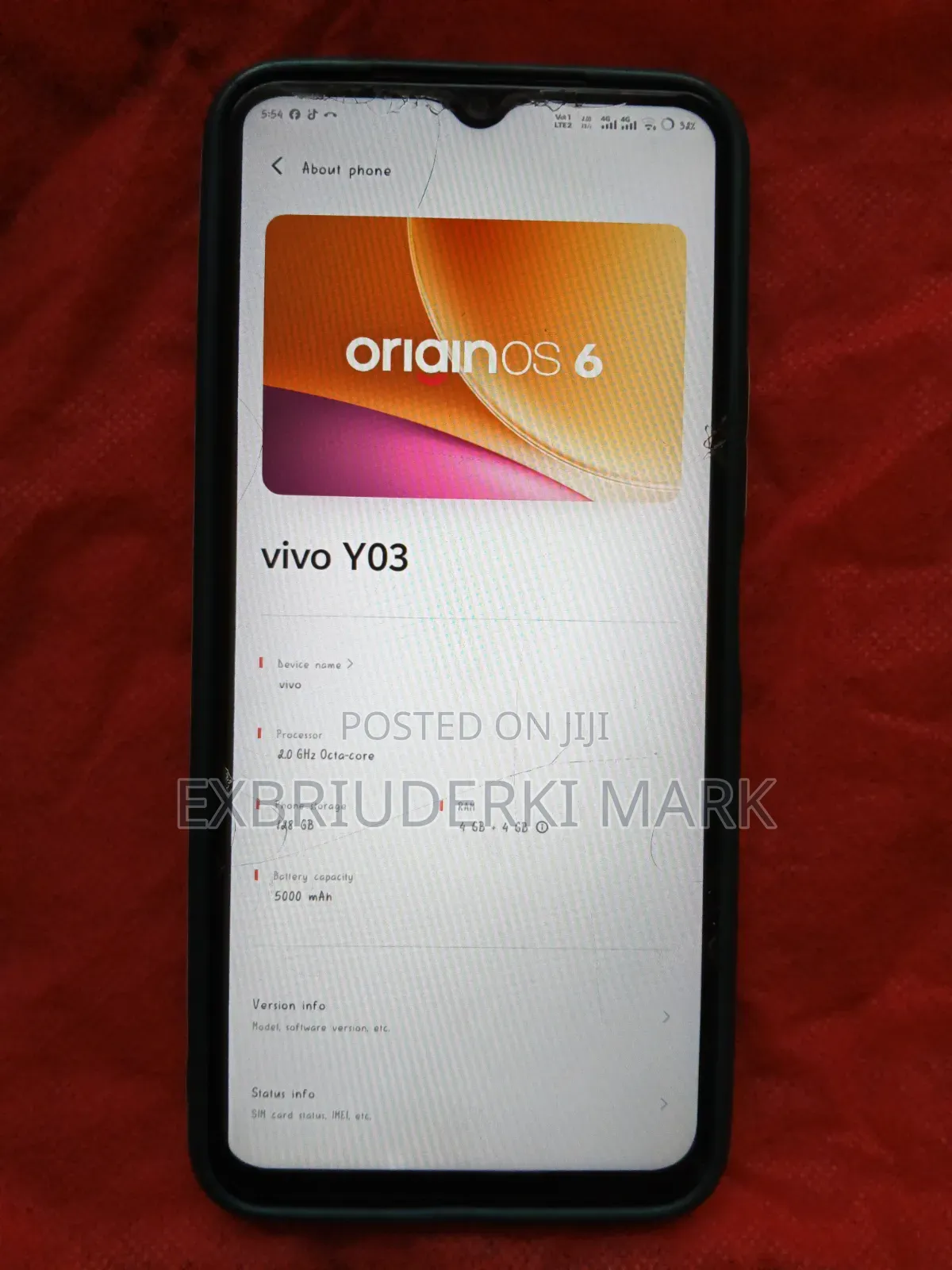 Vivo Y03 128 GB Graphite