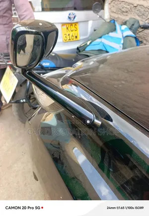 Prado 150 Black Front Fender Mounted Bonet Blind Spot Mirror