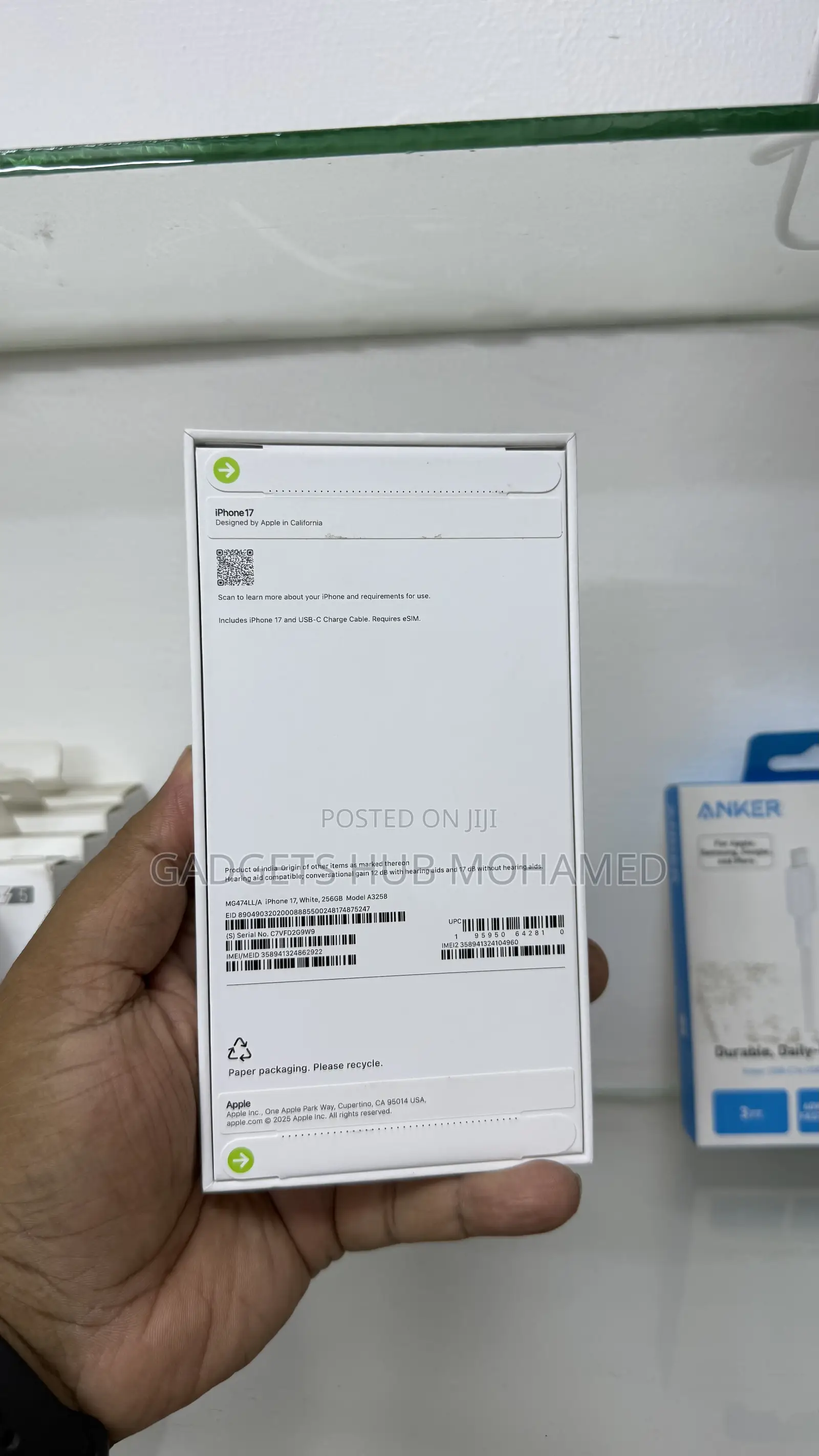 New Apple iPhone 17 256 GB White