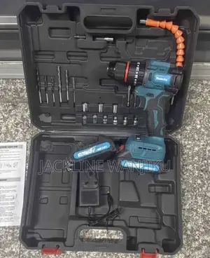 Makita+Heavy+Duty+Cordless+Power+Drill+Brushless+Hammer+with+2+Lithium