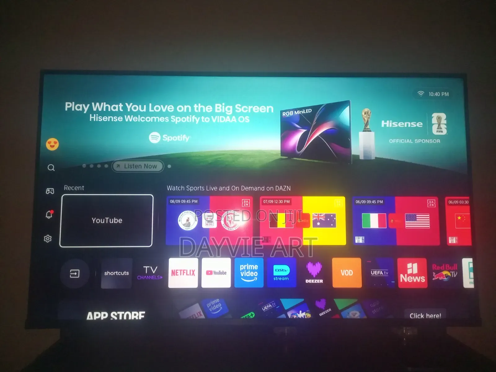 Hisense 43" Q6QKEN 4K UHD QLED Smart TV With VIDAA OS & Dolby Audio