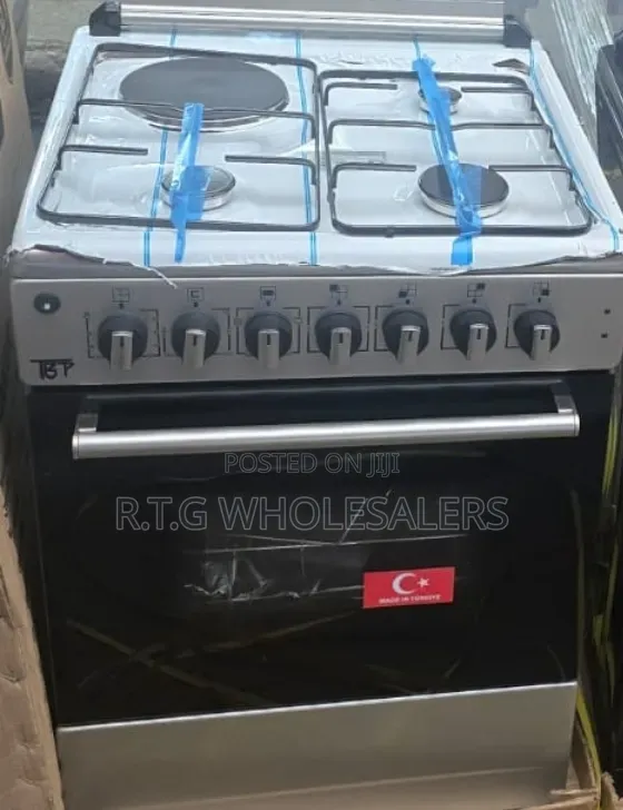 TBP Made in Turkey 60×60 Cm 
 3 Gas + 1 Electric  Turbo Fan and Silver