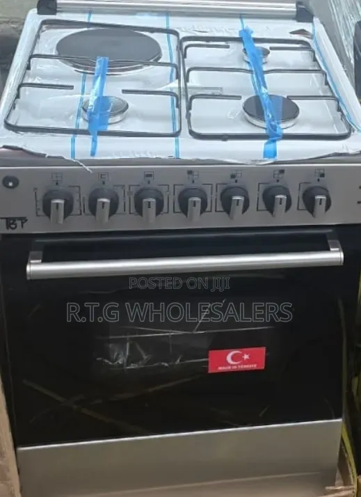 TBP Made in Turkey 60×60 Cm 
 3 Gas + 1 Electric  Turbo Fan and Silver