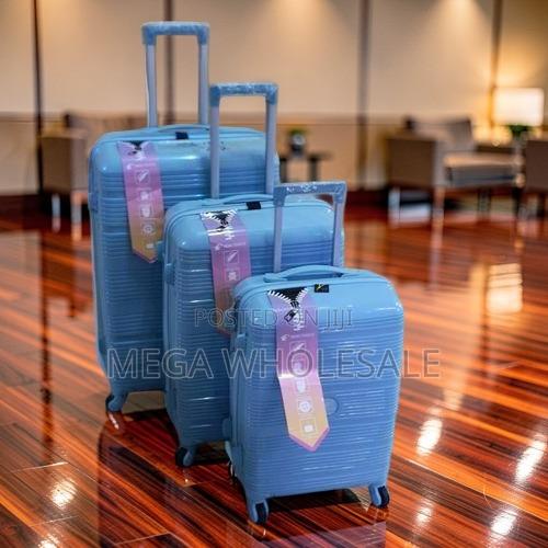 Closeout 3 in 1 Unbreakable Rubber Suitcase Briefcase Travel Bags - main view