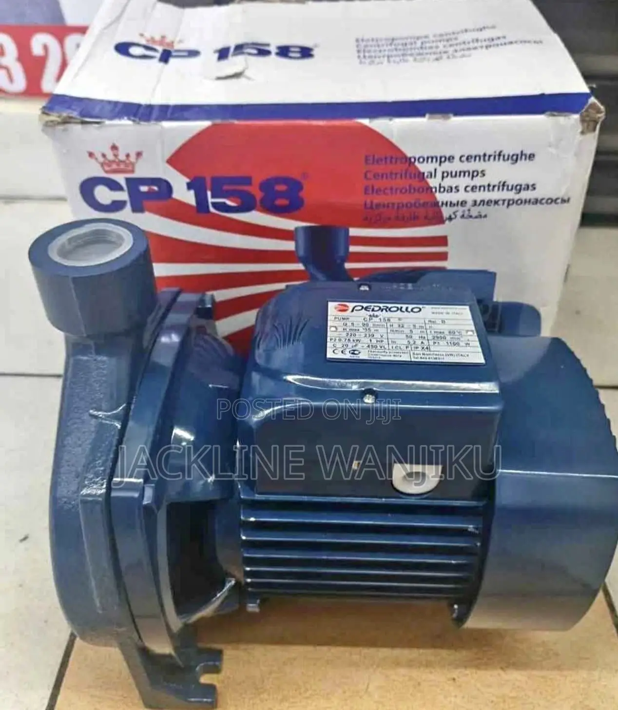 1hp Pedrollo Water Pump CPM 158/ New Pedrollo Water Pump CPM 158