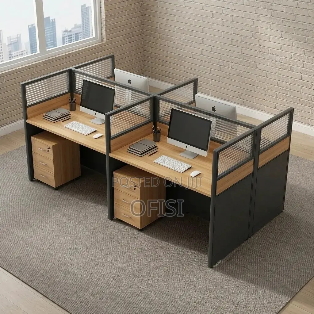 Office Workstation; Four-Person Workstation