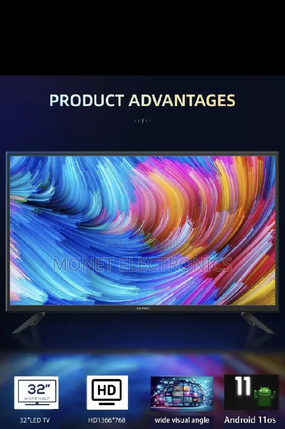 Ailyons 32-Inch Smart Android TV
