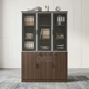 Office Cabinet; Three-Door Office Storage Cabinet