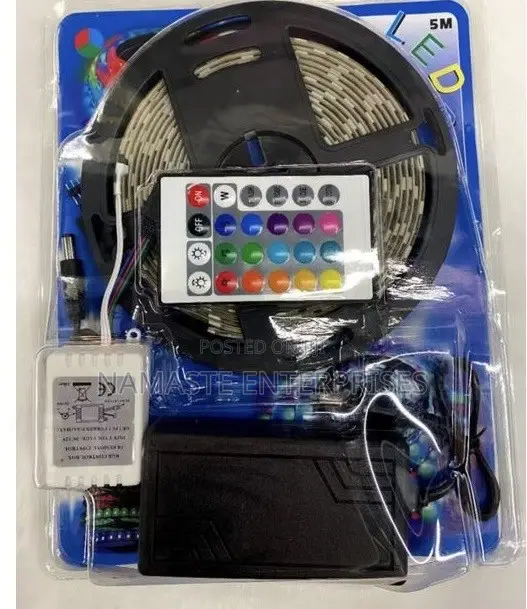 RGB LED Strip Lights 5 Meters - With Remote Control