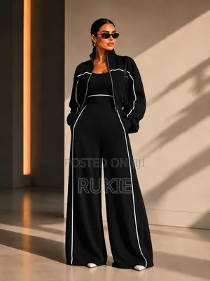 Zipper Striped Tracksuits