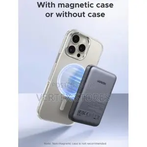 UGREEN MagFlow 10000mAh Magnetic Wireless Power Bank (20w)-Space Gray