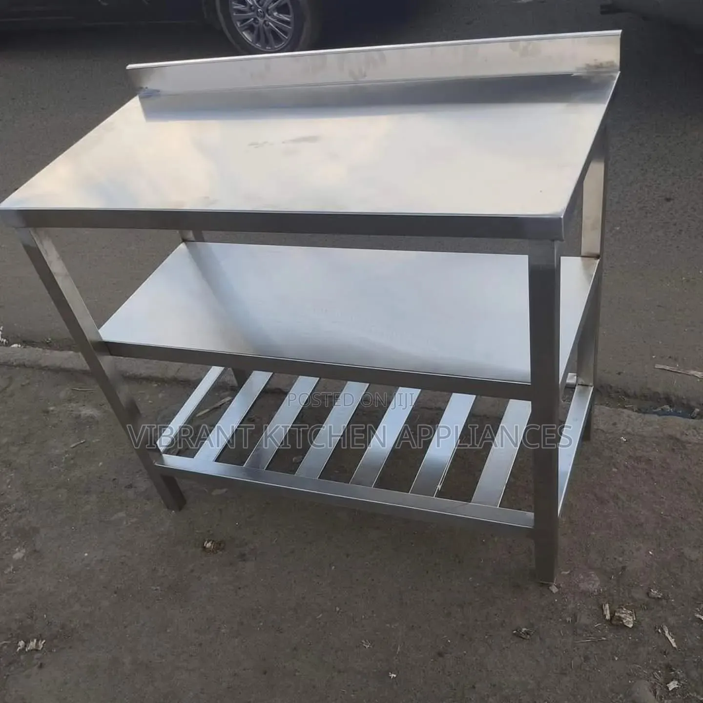 Stainless Steel Three-Tier Table Top – Food Grade