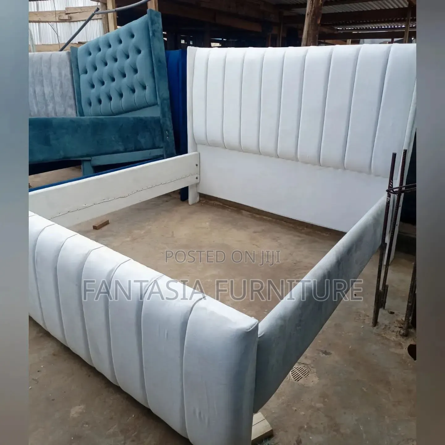 5 by 6 White Bed