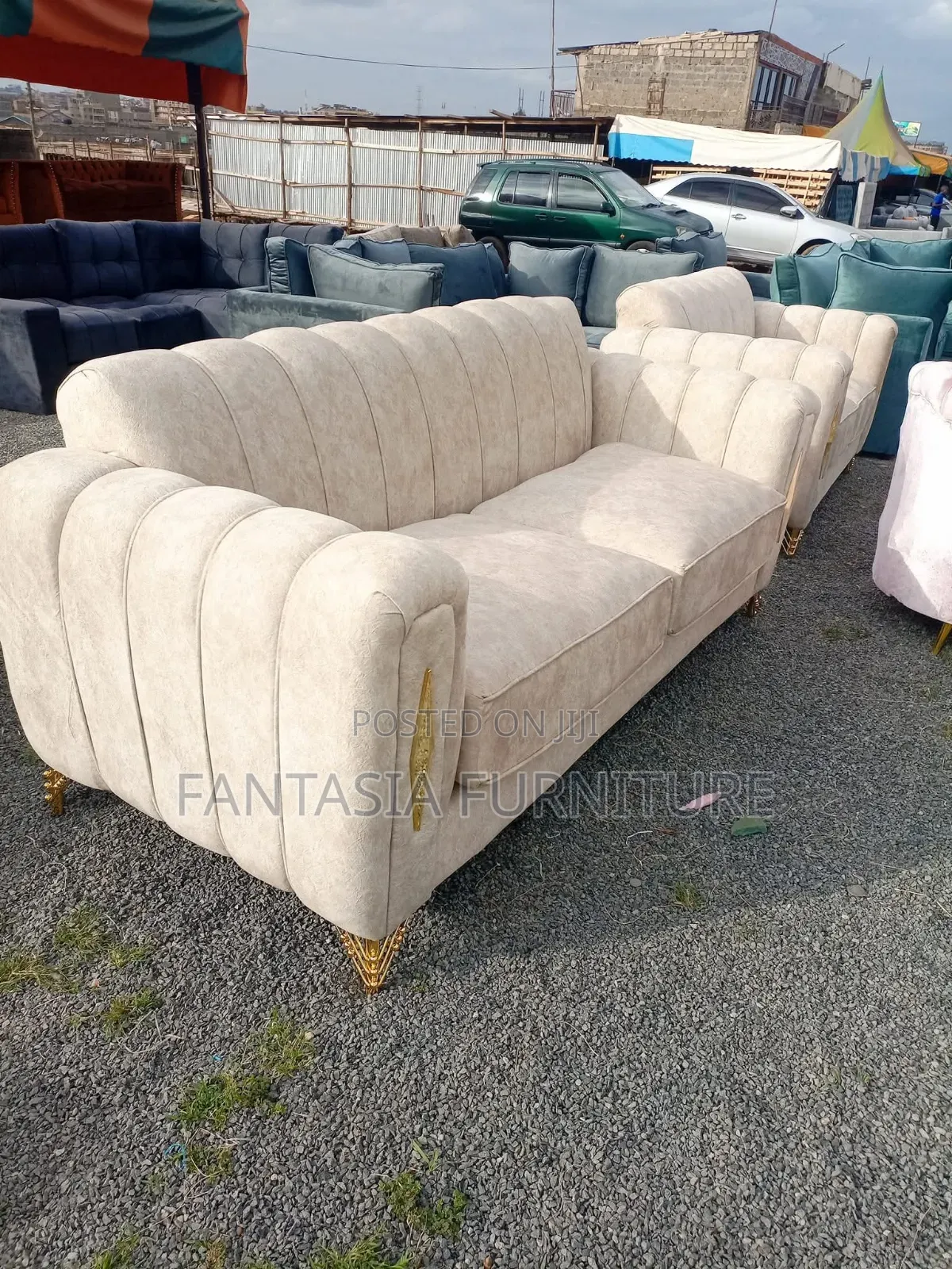 3-Seater Cream Sofa for Sale in Kitengela/Nairobi