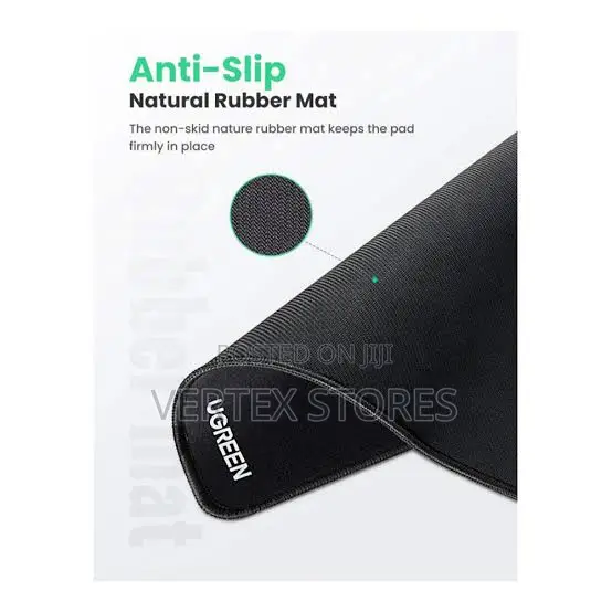 UGREEN LP576 Mouse Pad Coarse Black Surface - Size: 360*280*4 Mm