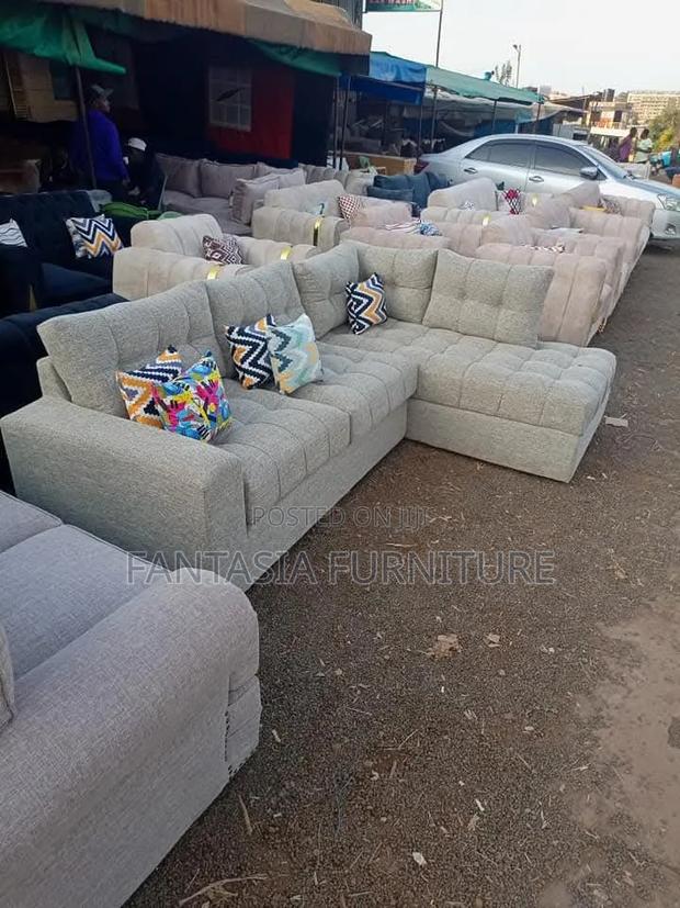 5-Seater L-Shaped Sectional Sofa
