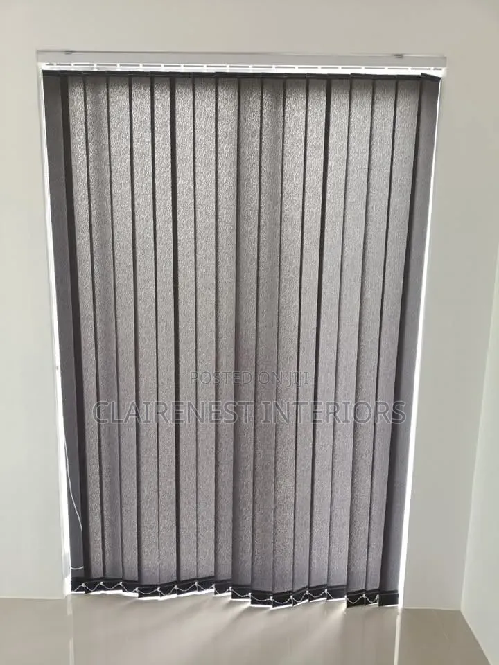 Stylish Solution for Sunny Windows Vertical Blinds