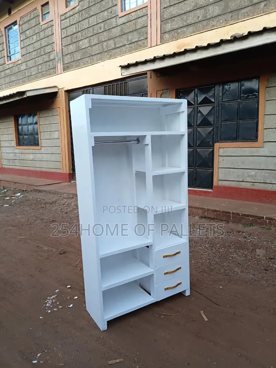 3 by 6 Pallet Wardrobe