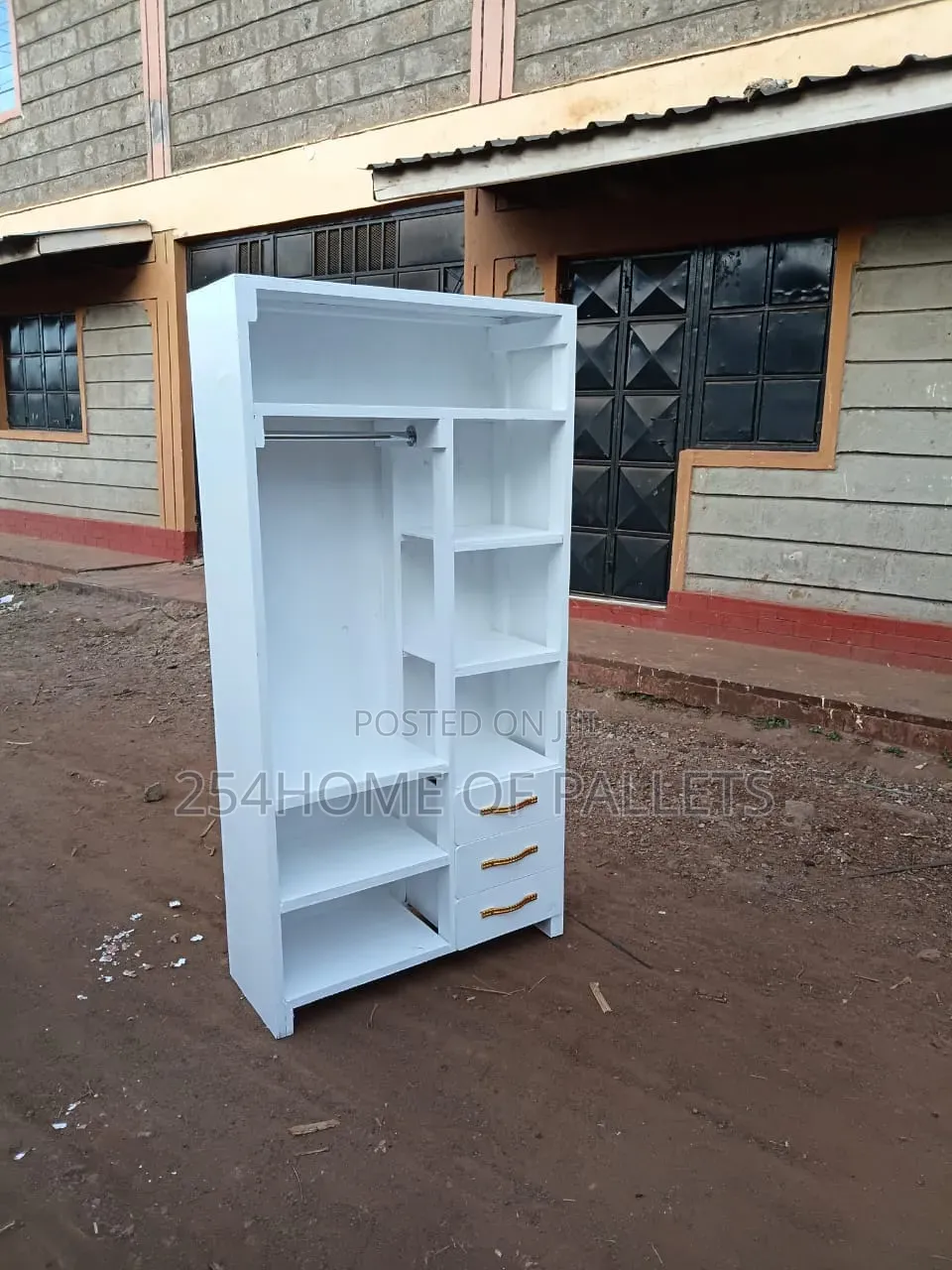 3 by 6 Pallet Wardrobe