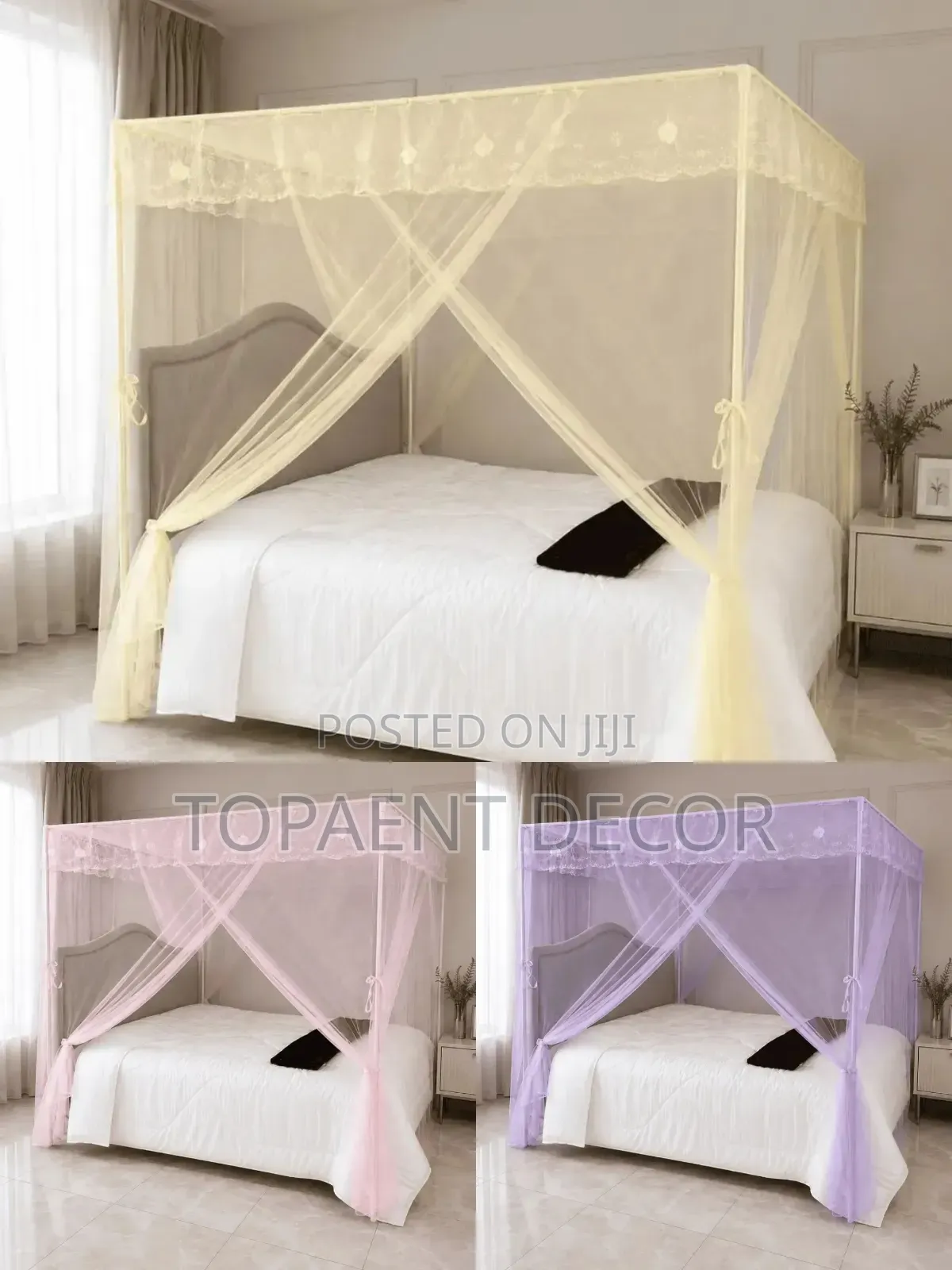 Polyester Mosquito Nets With Four Corner Frames