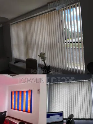 Professional Installation of Vertical Office Curtain Blinds
