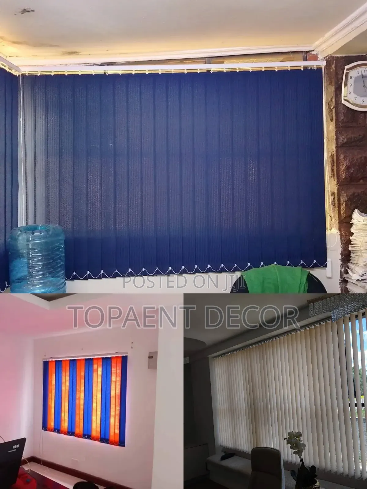 Professional Installation of Vertical Office Curtain Blinds