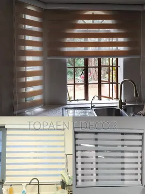 Horizontal Zebra Roller Blinds for Home and Office Privacy