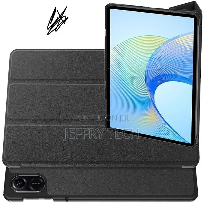 For Honor Pad X9a Leather Tablet Case(Black)