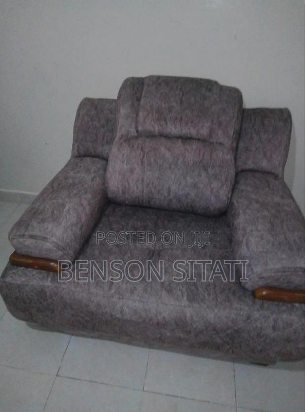 A One Sitter Fabric Softened Sofa Set