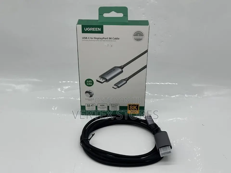 UGREEN CM556 USB-C to DisplayPort 8K@60Hz 4K@240Hz Cable (3m)
